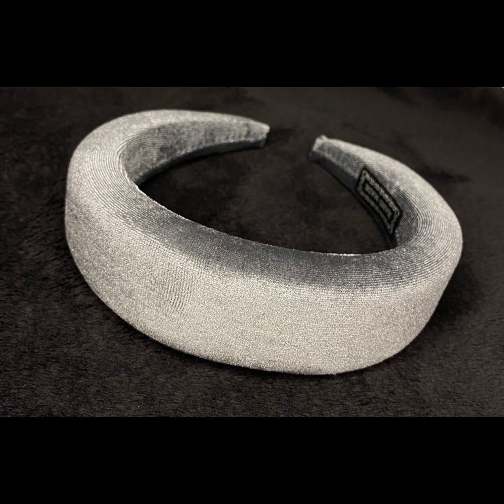 Grey Velvet Headbands